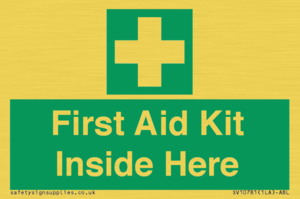 First Aid Kit Inside Here